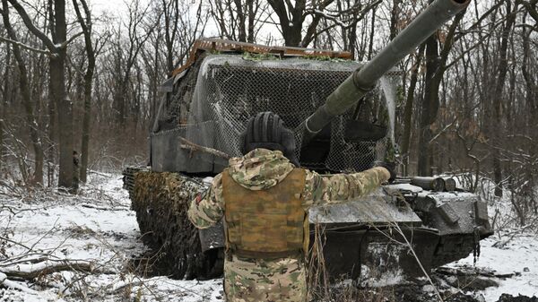 Военнослужащие ВС РФ в зоне СВО, архивное фото - Sputnik Литва