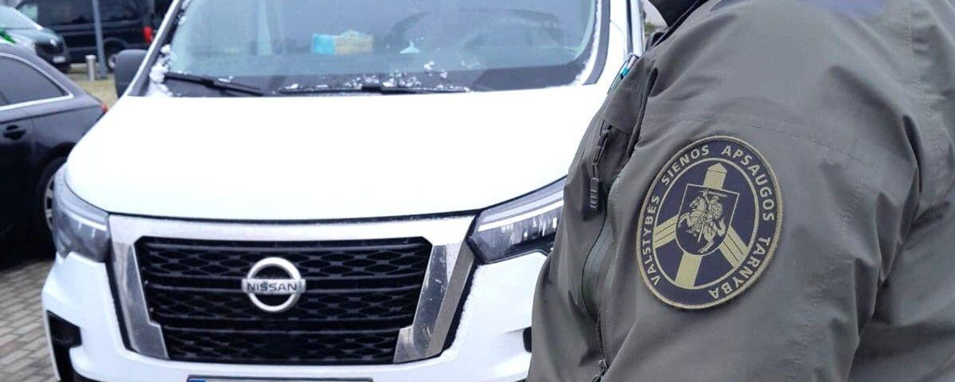 Угнанный автомобиль, задержанный литовскими пограничниками - Sputnik Литва, 1920, 03.02.2025