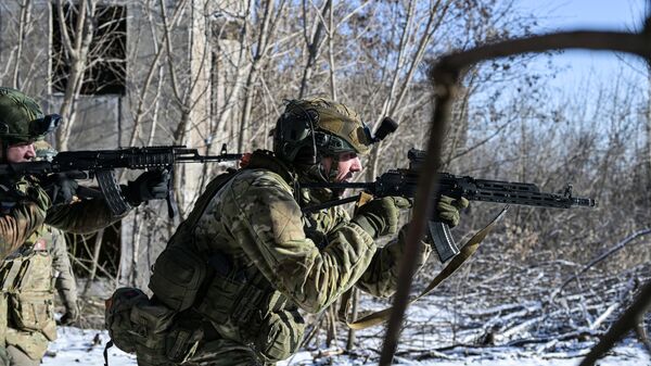 Военнослужащие ВС РФ в зоне СВО, архивное фото - Sputnik Литва