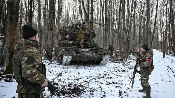 Военнослужащие ВС РФ в зоне СВО, архивное фото - Sputnik Литва