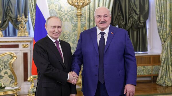 Встреча президента России Владимира Путина с президентом Белоруссии Александром Лукашенко - Sputnik Литва