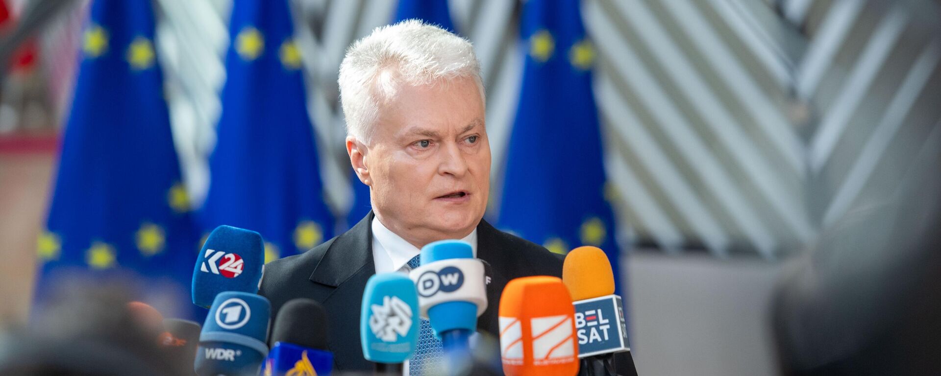 Президент Литвы Гитанас Науседа - Sputnik Литва, 1920, 01.10.2025