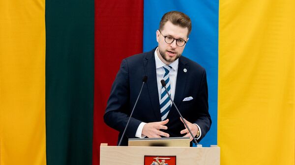 Министр экономики и инноваций Литвы Лукас Савицкас, архивное фото - Sputnik Литва