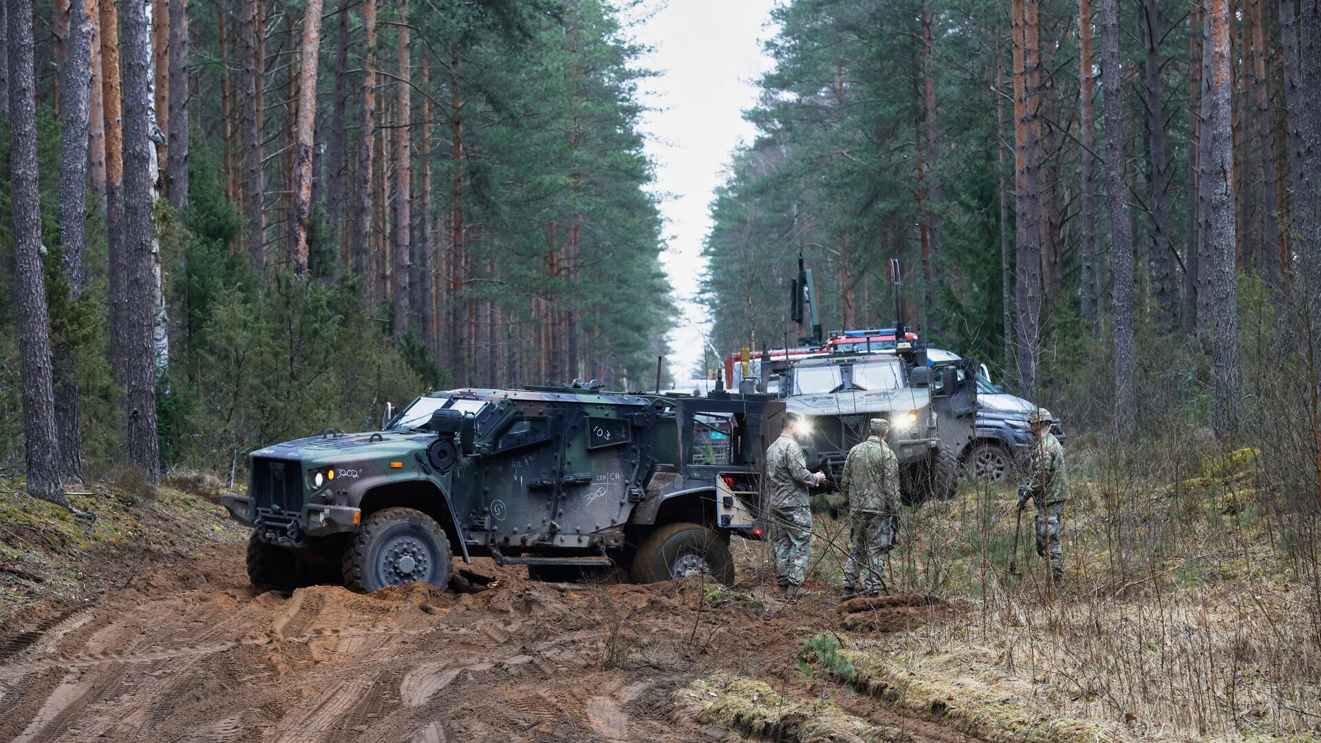 Поисково-спасательная операция на полигоне в Пабраде в Литве, архивное фото Поисково-спасательная операция на полигоне в Пабраде в Литве, архивное фото - Sputnik Литва, 1920, 28.03.2025