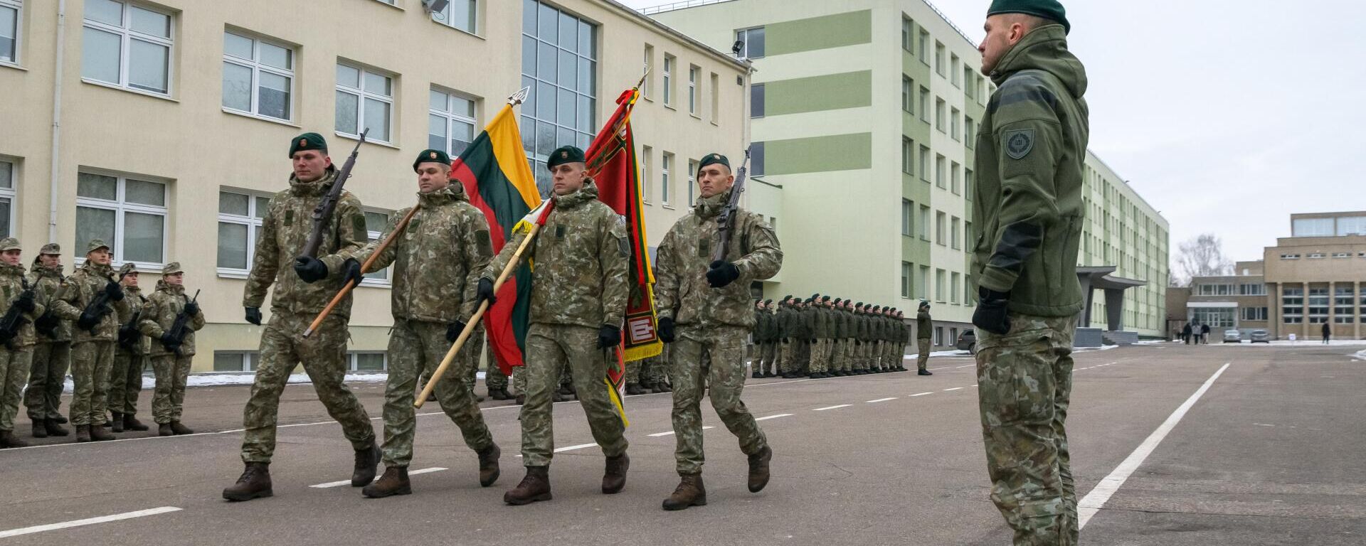 Курсанты Литовской военной академии имени генерала Йонаса Жемайтиса - Sputnik Литва, 1920, 29.03.2025