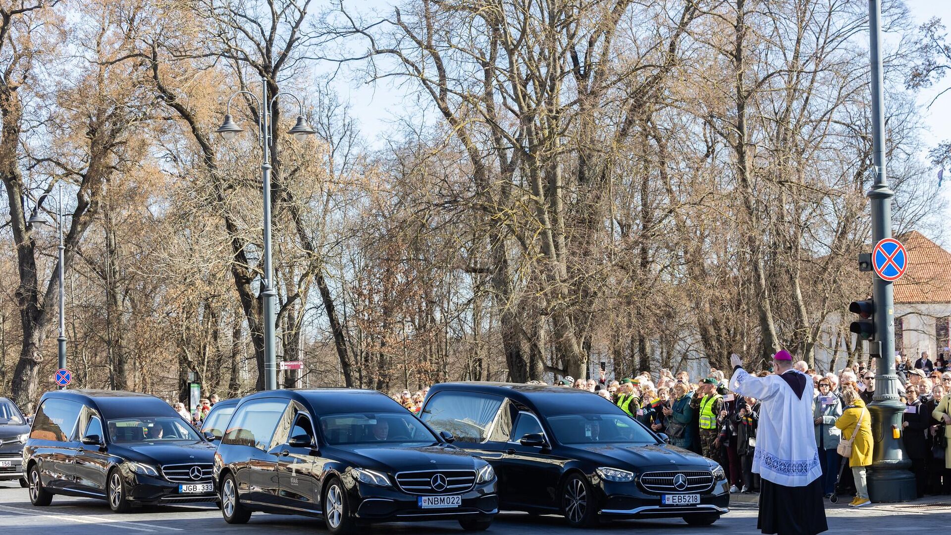 Церемония прощания с погибшими на учениях в Литве военными США Церемония прощания с погибшими на учениях в Литве военными США - Sputnik Литва, 1920, 03.04.2025