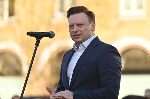 На мероприятии присутствовал мэр Вильнюса Валдас Бенкунскас. На мероприятии присутствовал мэр Вильнюса Валдас Бенкунскас. - Sputnik Литва