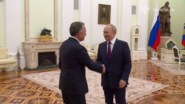 Президент России Владимир Путин принимает спецпосланника президента США Стива Уиткоффа - Sputnik Литва