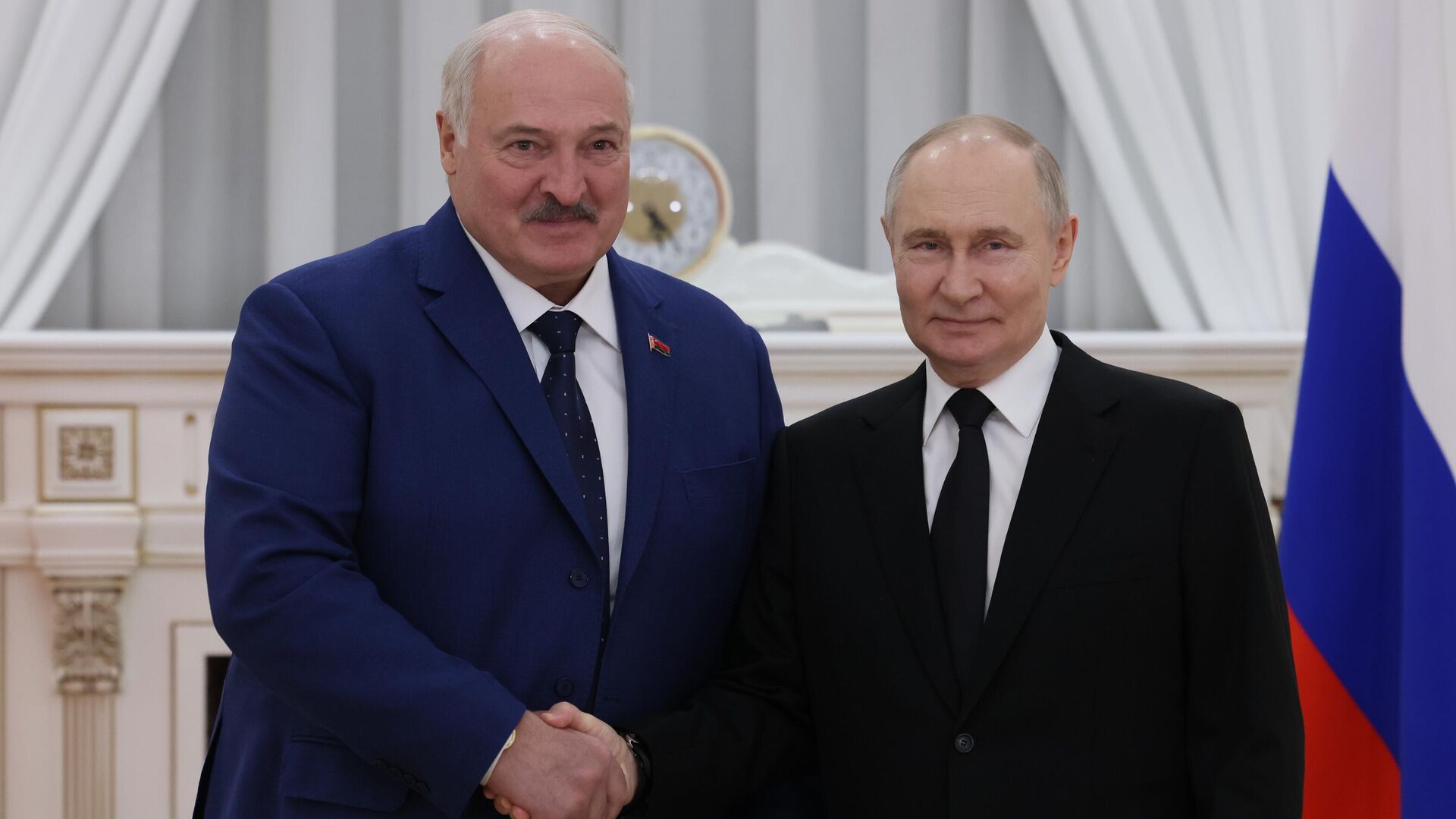 Президент Владимир Путин провел встречу с президентом Белоруссии Александром Лукашенко Президент Владимир Путин провел встречу с президентом Белоруссии Александром Лукашенко - Sputnik Литва, 1920, 29.04.2025