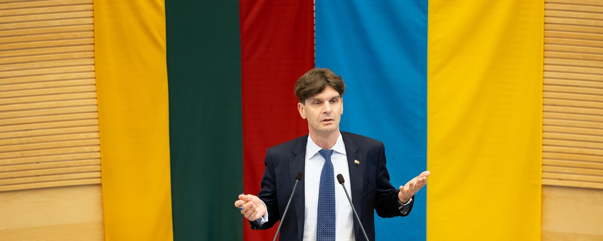 Депутат Сейма Литвы Игнас Вегеле, архивное фото - Sputnik Литва, 1920, 08.10.2025