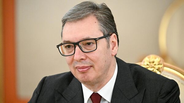 Президент Сербии Александр Вучич, архивное фото - Sputnik Литва