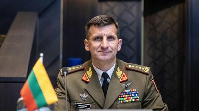 Главнокомандующий ВС Литвы генерал Раймундас Вайкшнорас 
