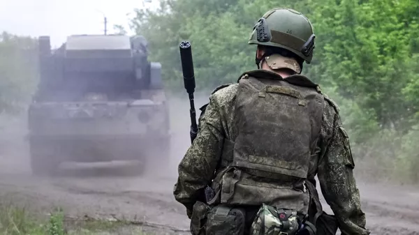 Военнослужащий армии России в зоне СВО  - Sputnik Литва
