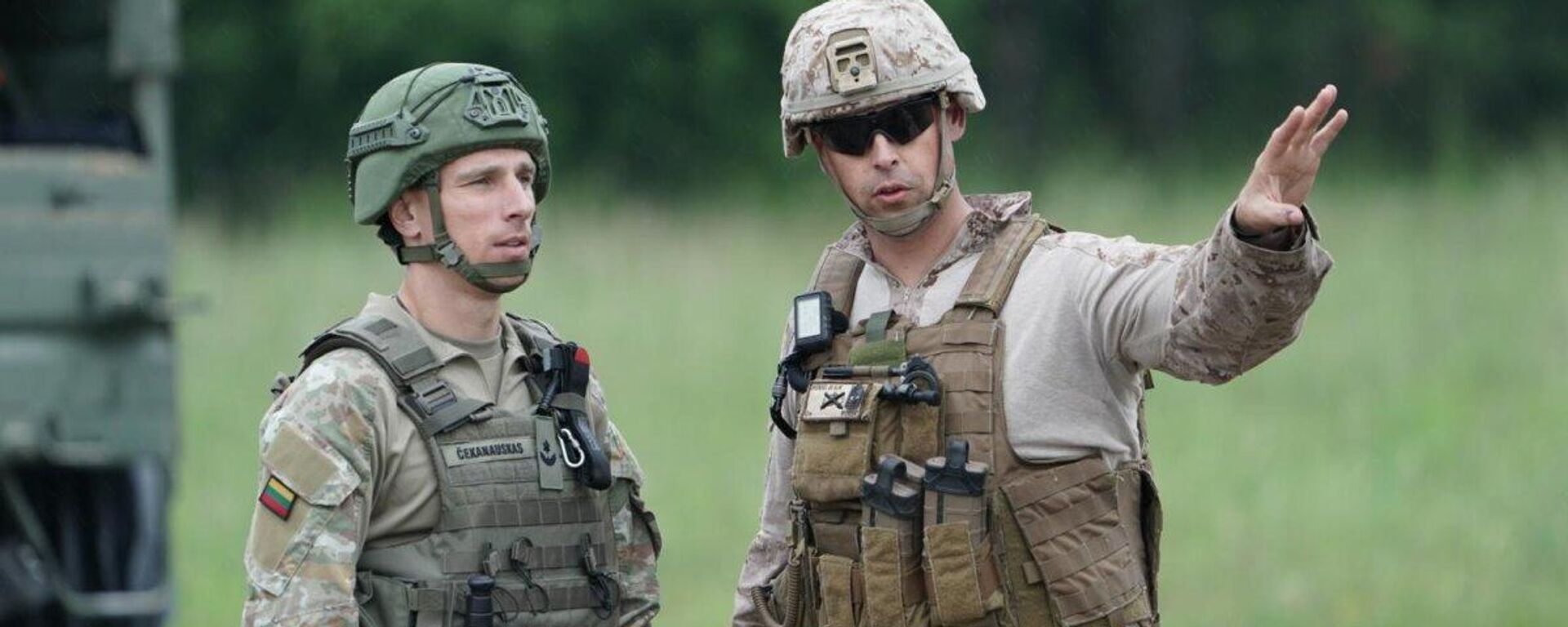 Военнослужащие литовской и американской армии на учениях в Литве - Sputnik Литва, 1920, 05.09.2025