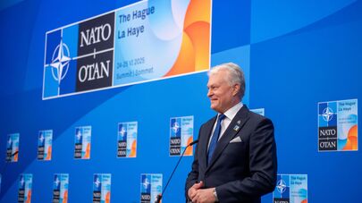 Президент Литвы Гитанас Науседа на саммите НАТО в Гааге