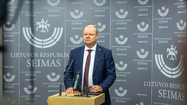 Спикер Сейма Литвы Саулюс Сквернялис, архивное фото - Sputnik Литва