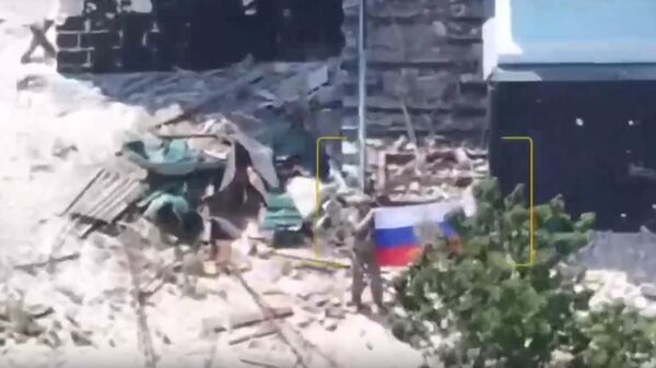Кадры освобождения населенных пунктов Зверево и Новоэкономическое в ДНР
 - Sputnik Литва