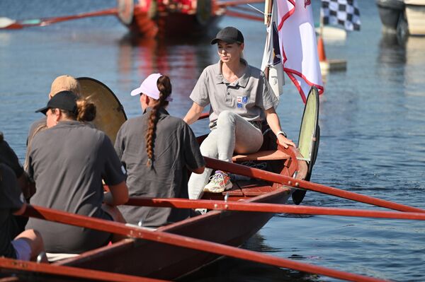 На фото: участники Праздника рыбака и моря в Швянтойи.  - Sputnik Литва