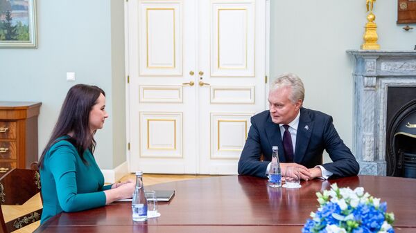 Президент Литвы Гитанас Науседа и кандидат на пост премьера Литвы Инга Ругинене - Sputnik Литва