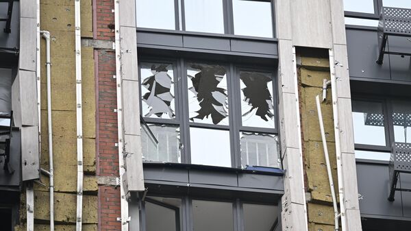 Последствия атаки беспилотников ВСУ в Ростове-на-Дону, архивное фото - Sputnik Литва