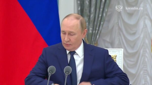 Выступление Путина на совещании по подготовке к саммиту на Аляске - Sputnik Литва