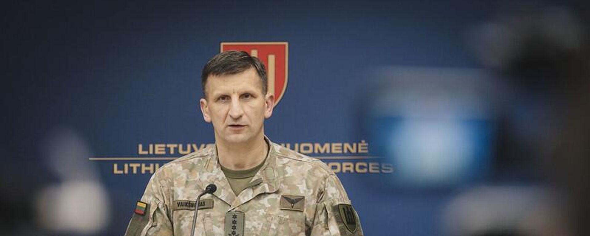 Командующий ВС Литвы генерал Раймундас Вайкшнорас, архивное фото - Sputnik Литва, 1920, 09.01.2026