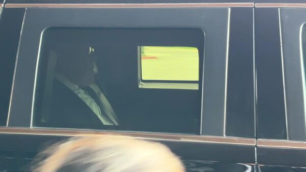 Кортеж делегации России с Лавровым, Силуановым, Дмитриевым, Белоусовым - Sputnik Литва