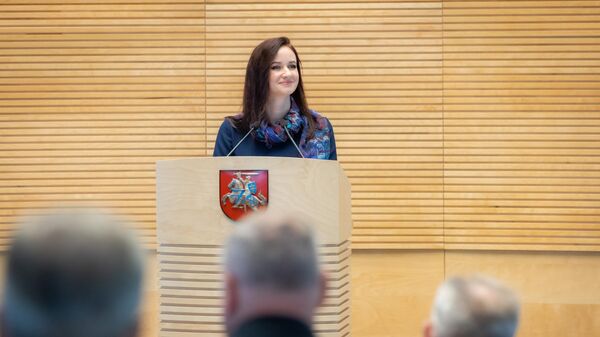 Министр социальной защиты и труда Литвы Инга Ругинене - Sputnik Литва