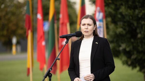 Министр обороны Литвы Довиле Шакалене - Sputnik Литва