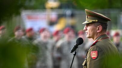 Командующий ВС Литвы генерал Раймундас Вайкшнорас