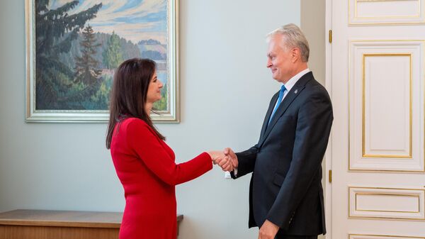 Президент Литвы Гитанас Науседа и премьер Литвы Инга Ругинене - Sputnik Литва