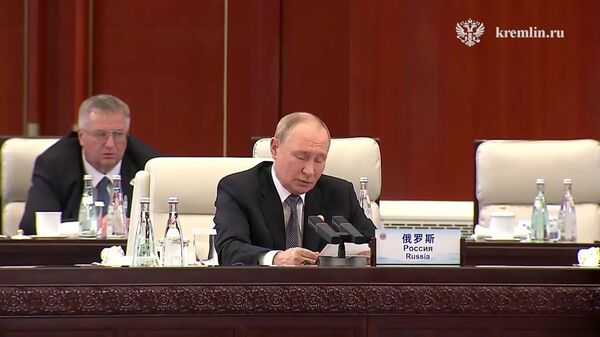 Выступление Путина на заседании Совета глав государств-членов ШОС - Sputnik Литва
