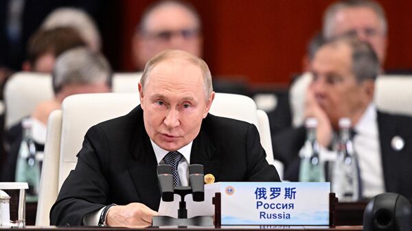 Полное выступление Путина на заседании в формате ШОС плюс  - Sputnik Литва