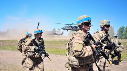 Военнослужащие американской армии на учениях в Литве