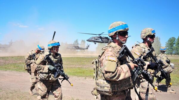 Военнослужащие американской армии на учениях в Литве - Sputnik Литва