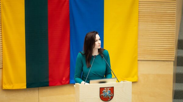 Премьер Литвы Инга Ругинене - Sputnik Литва