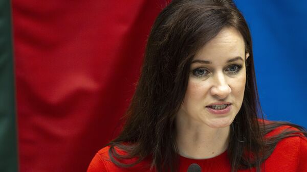 Премьер-министр Литвы Инга Ругинене - Sputnik Литва