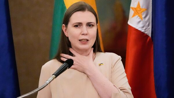 Экс-глава Минобороны Литвы Довиле Шакалене - Sputnik Литва