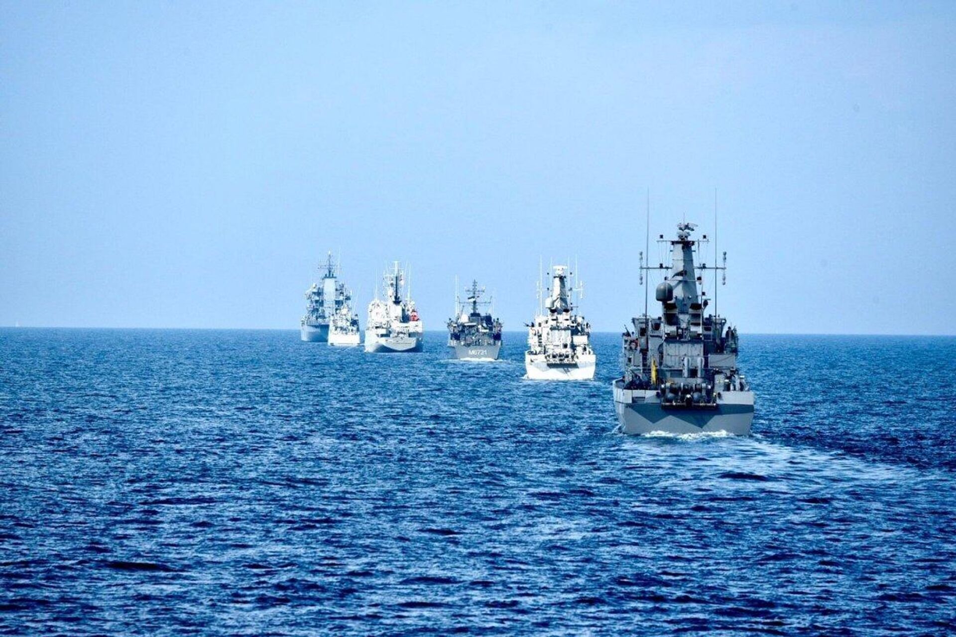 Военные корабли стран НАТО на учениях в Балтийском море - Sputnik Литва, 1920, 12.09.2025