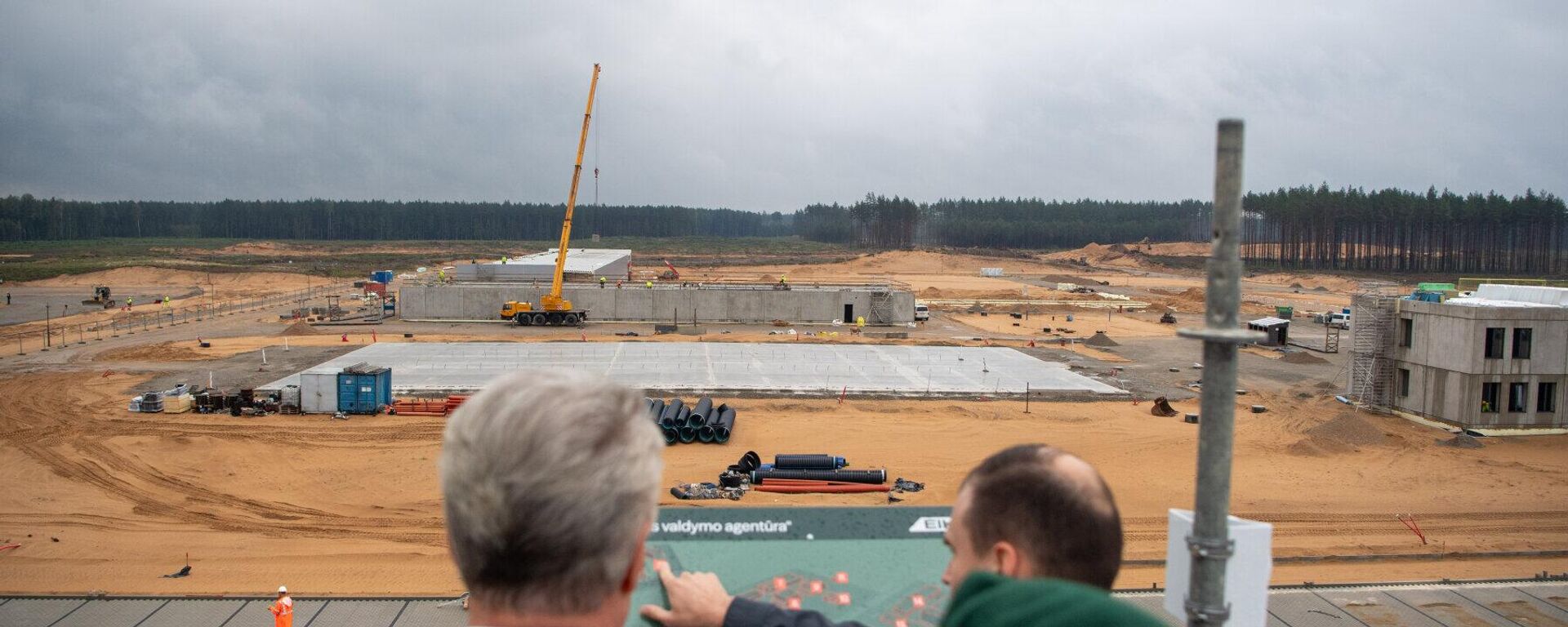 Строительство военного городка в Руднинкае для немецкой бригады - Sputnik Литва, 1920, 16.09.2025