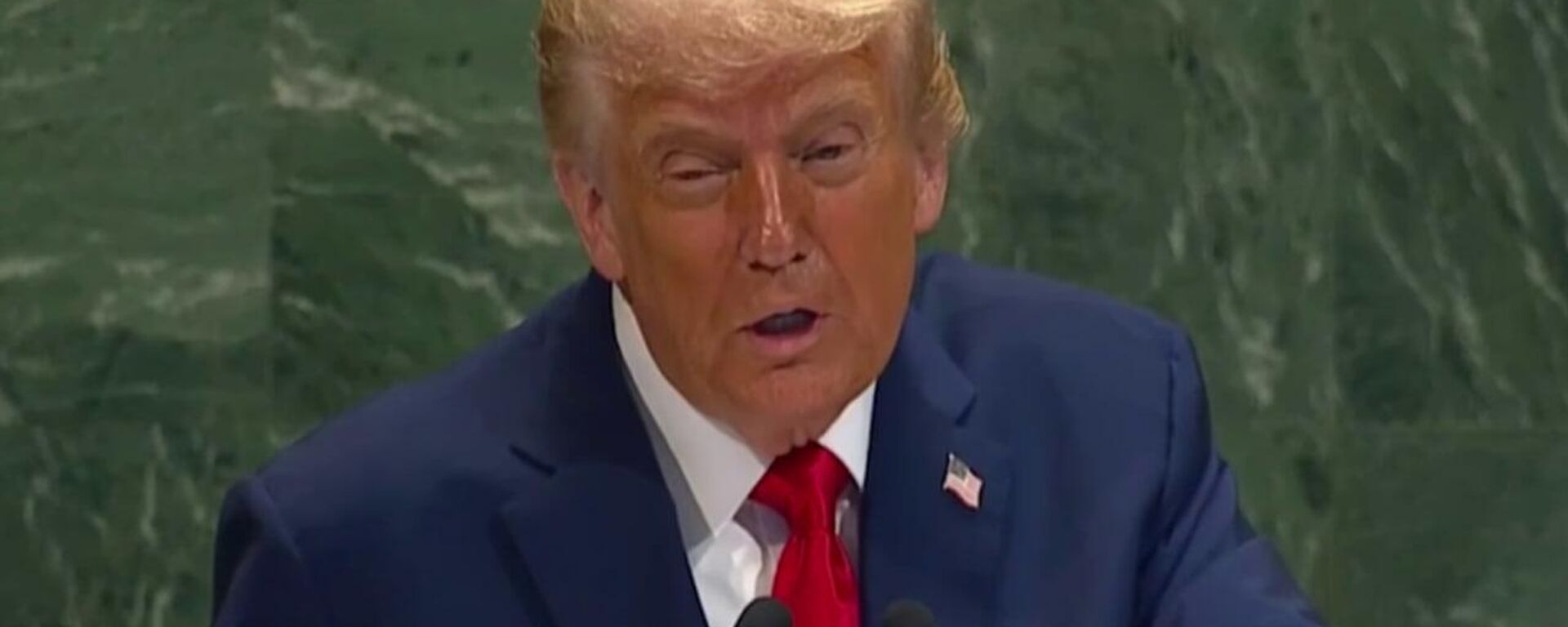 Выступление президента США Дональда Трампа на Генассамблее ООН - Sputnik Литва, 1920, 23.09.2025