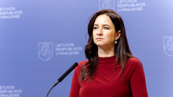 Премьер-министр Литвы Инга Ругинене - Sputnik Литва