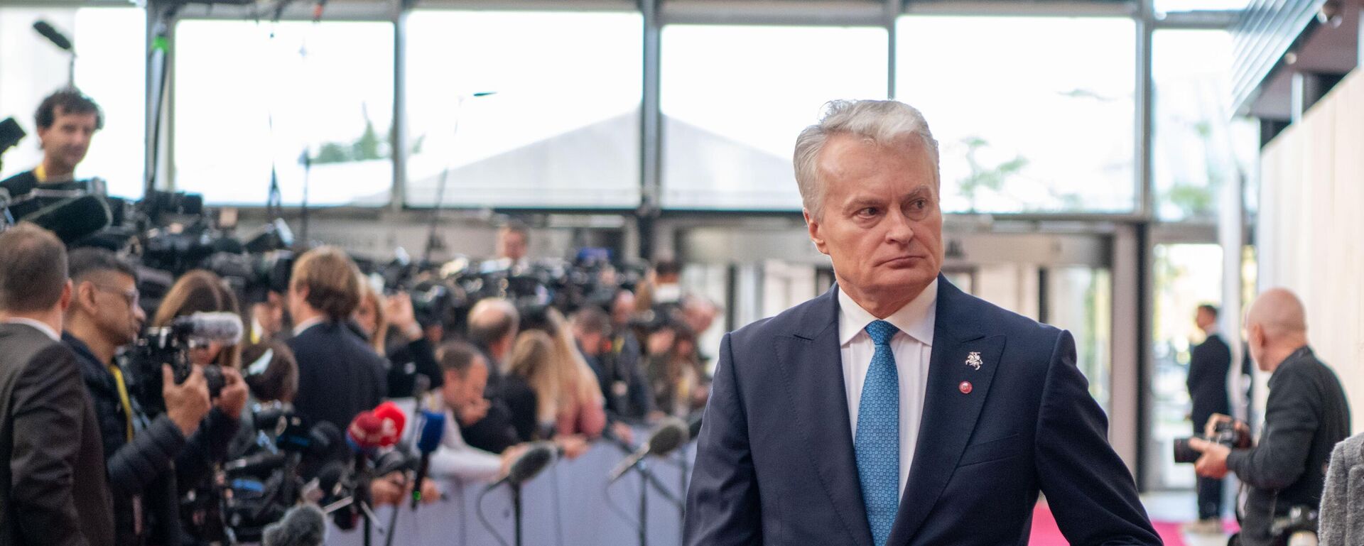 Президент Литвы Гитанас Науседа - Sputnik Литва, 1920, 02.10.2025