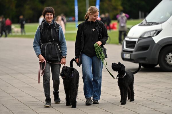 На фото: участники мероприятия, посвященного Всемирному дню защиты животных, в Вильнюсе. - Sputnik Литва