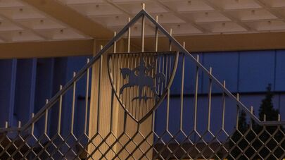 Герб Литвы на ограде Сейма Литвы