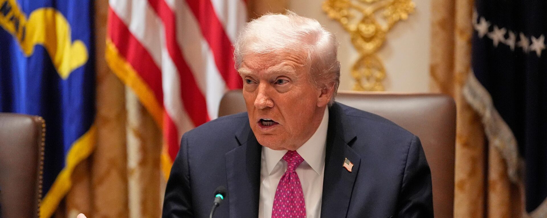 Президент США Дональд Трамп Президент США Дональд Трамп - Sputnik Литва, 1920, 23.10.2025