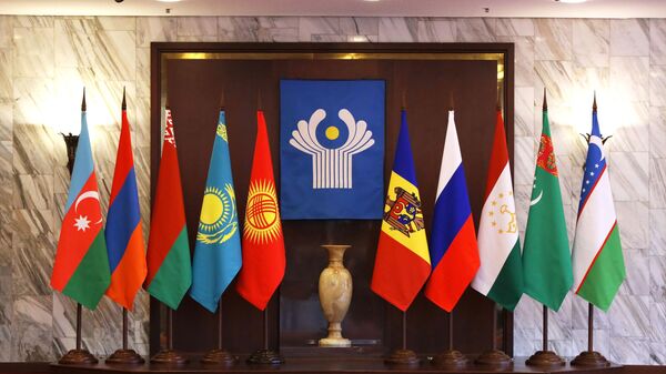 Флаги стран СНГ, архивное фото - Sputnik Литва