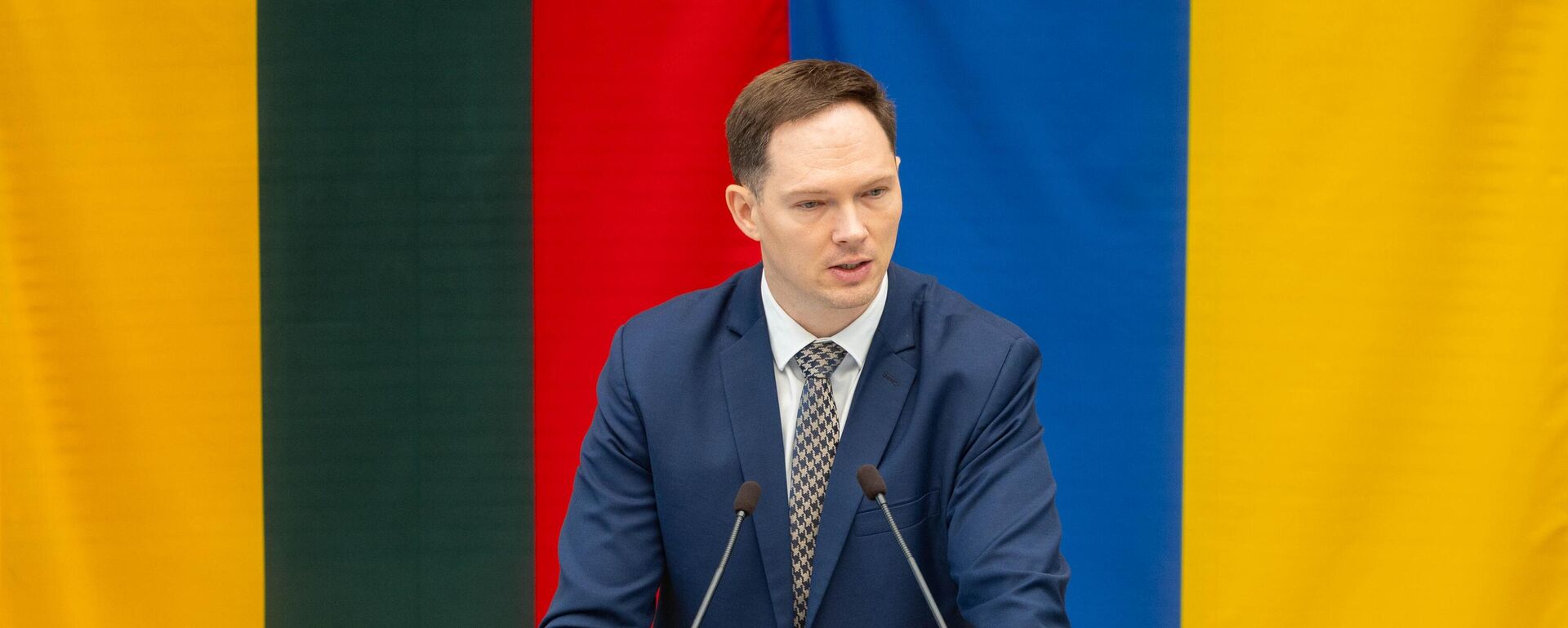 Министр финансов Литвы Криступас Вайтекунас - Sputnik Литва, 1920, 15.11.2025