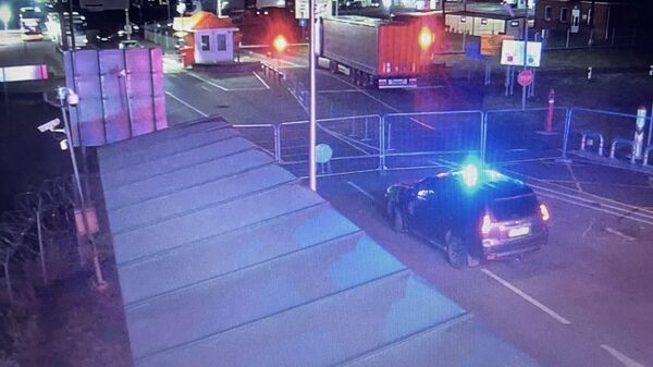 Закрытый пункт пропуска Мядининкай на границе Литвы и Белоруссии - Sputnik Литва