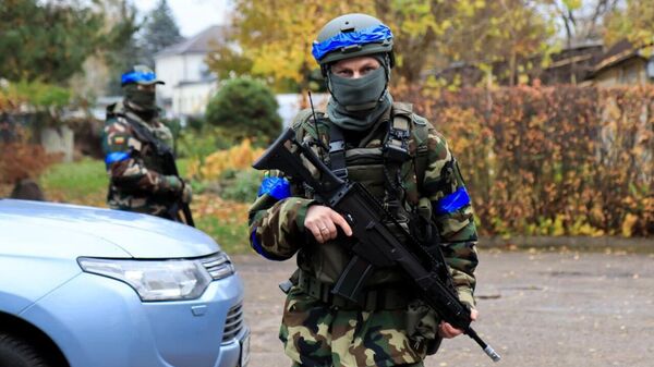 Учения Союза стрелков Литвы Juodas vanagas 2025  - Sputnik Литва